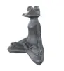 Product image 3 of the product “meditation frog, 53 cm high, antique finish ”